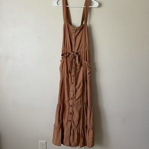 SOLD Beautiful Brown Free People Dress w/Pockets